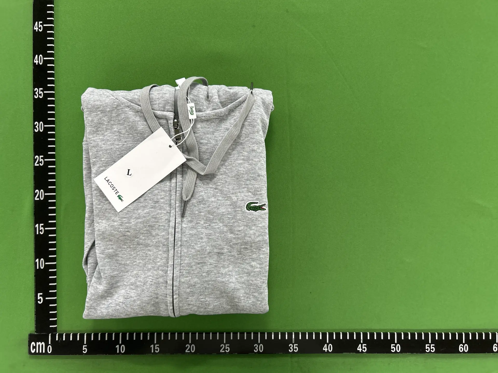 Lacoste Full Zip Hoodie Grey