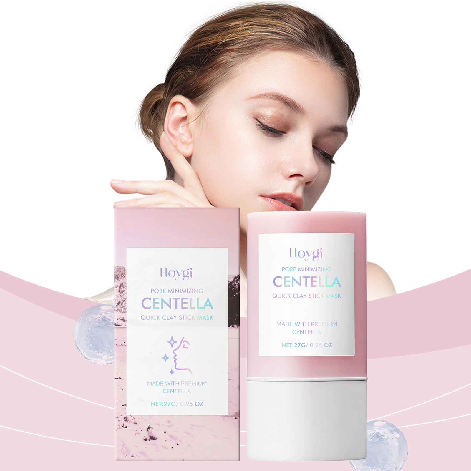 Hoygi Centella Asiatica Clay Mask Stick Daily Softening and Moisturizing Skin Nourishing Facial Hydrating Mask Stick