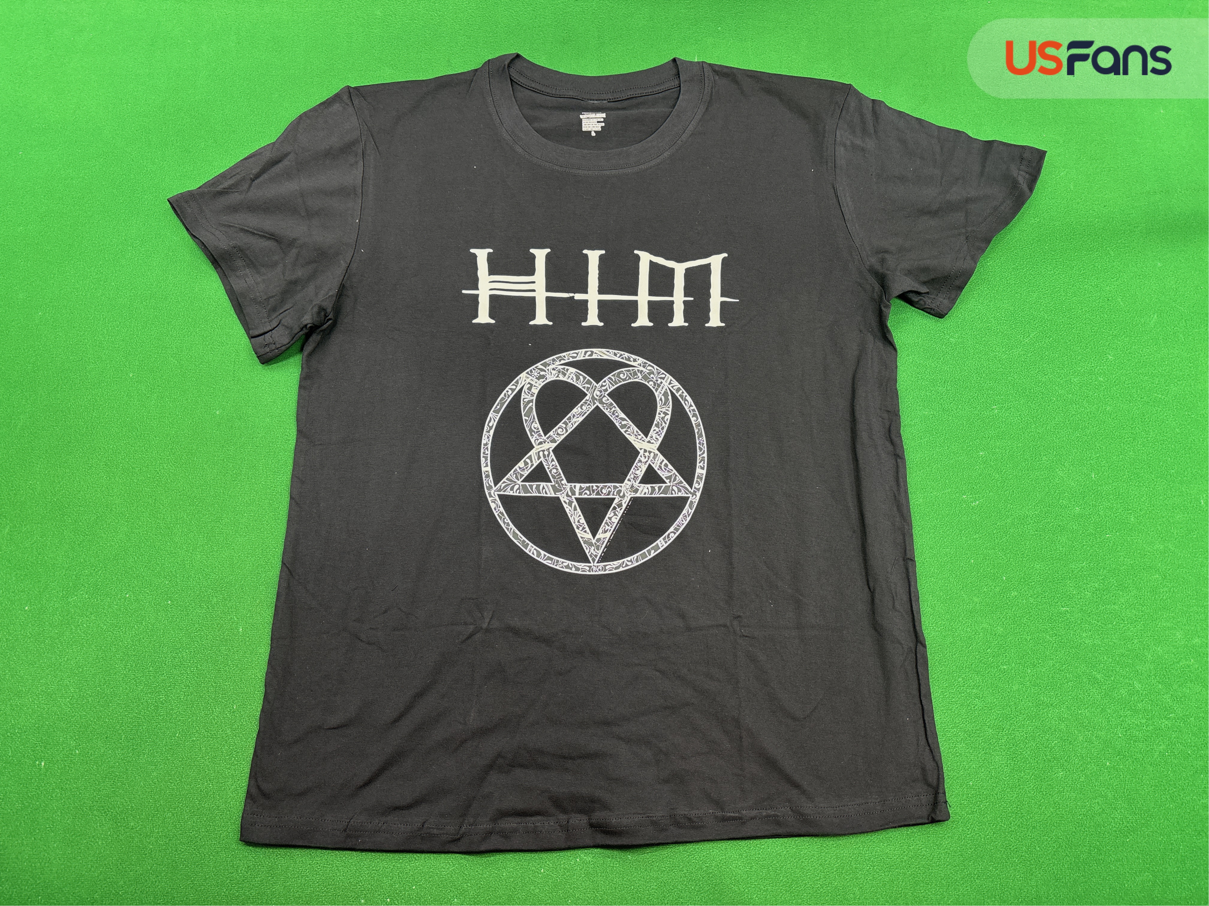 Him Goth Rock Gothic Rock Finnish Rock Band Gothic Skull Punk American Retro Men's T-Shirt — QC-foto 2