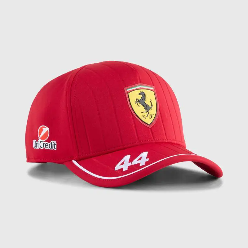 F1 Formula One Racing Hat 2025 Sf-25 Ferrari Hamilton Rolled Brim Baseball Cap
