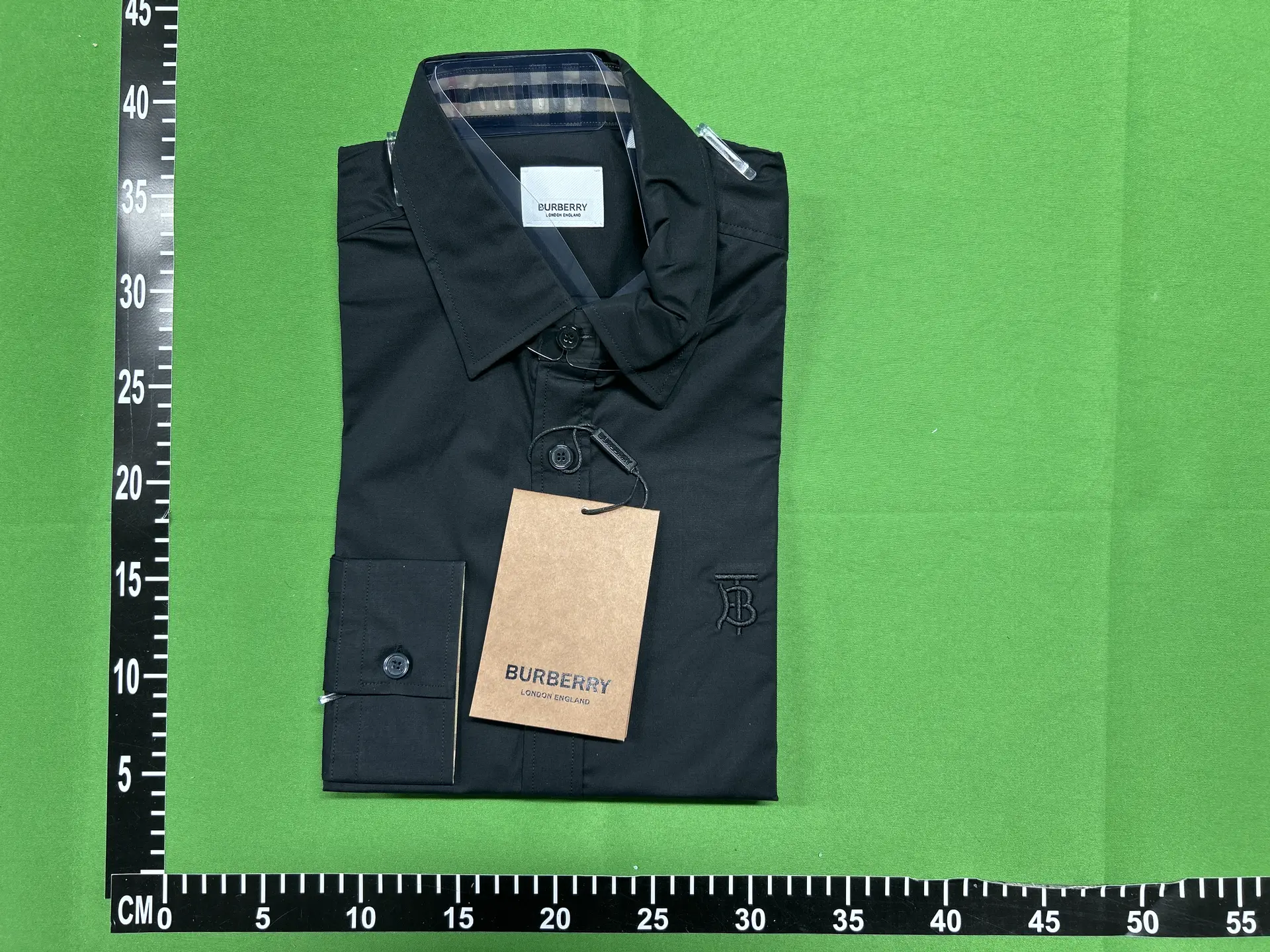B Men's Long sleeved Business Shirt Spring/Summer New Business Commuter Checkered High quality Matching Silk with Micro elasticity