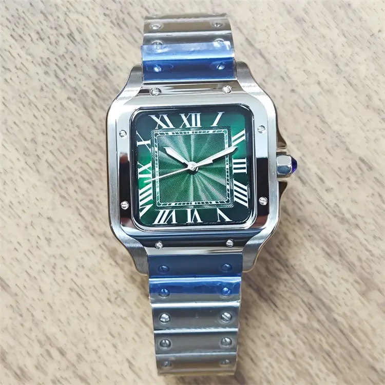 Restoration Nh35 Mechanical Watch Santos Mechanical Watch 3Atm Waterproof Watch Restoration Watch Assembly Watch Accessories