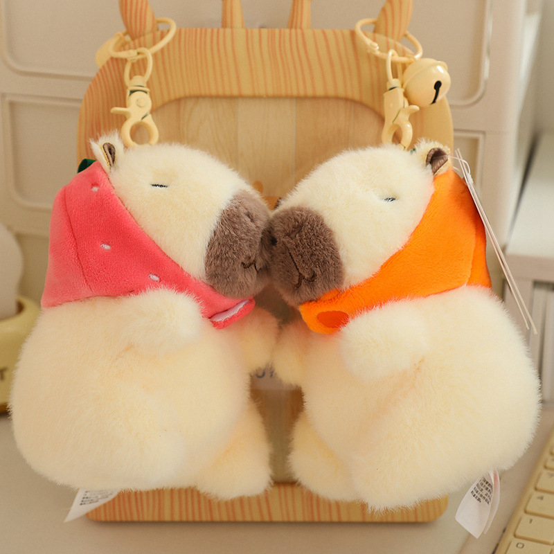 Very precious fragrant milk dolphin plush pendant water guinea pig key chain bag hanging card