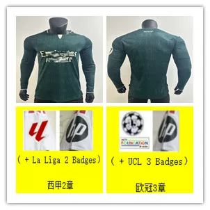26-27 R.Ealmadri Away Player Long Jersey 6267281038 S-3Xl Foto QC de TAOBAO na Qualit.ly