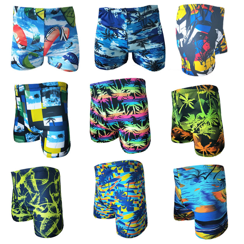 Adult men's boxer swimming trunks plus fat plus size quick-drying swimming equipment men's swimwear swimming trunks primary source