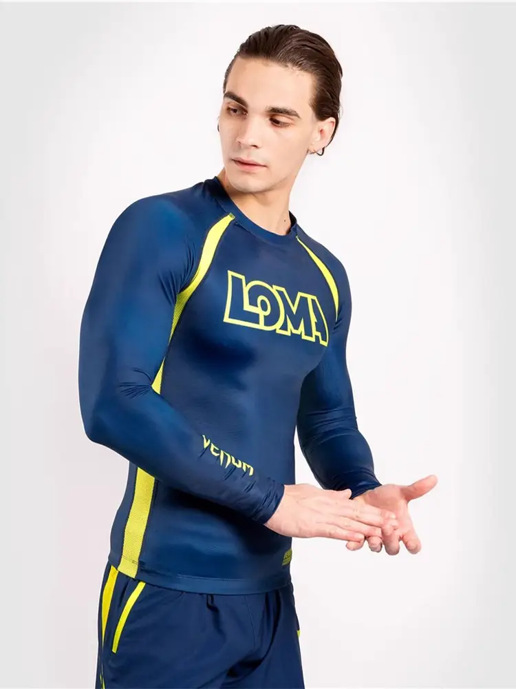 Venum Loma Origins Rashguard Venom Co-Branded Training Compression Bodysuit Fitness T-Shirt