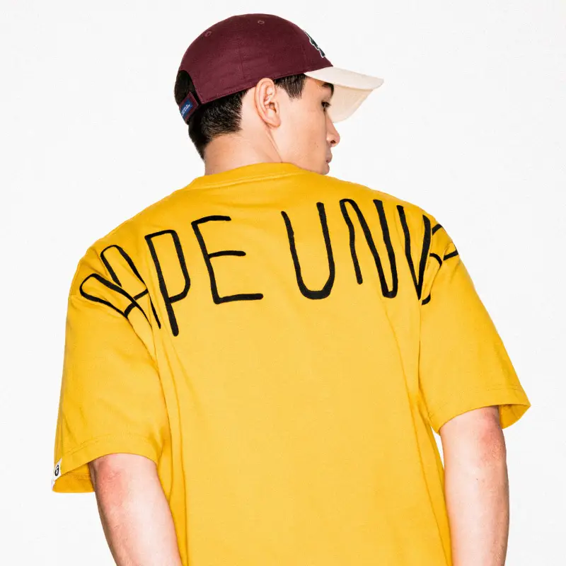 Aape Flagship Store Men's Clothing 25 Spring and Summer Ape Camouflage Print letter Embroider Trendy Short Sleeve T-Shirt 1628Xxo