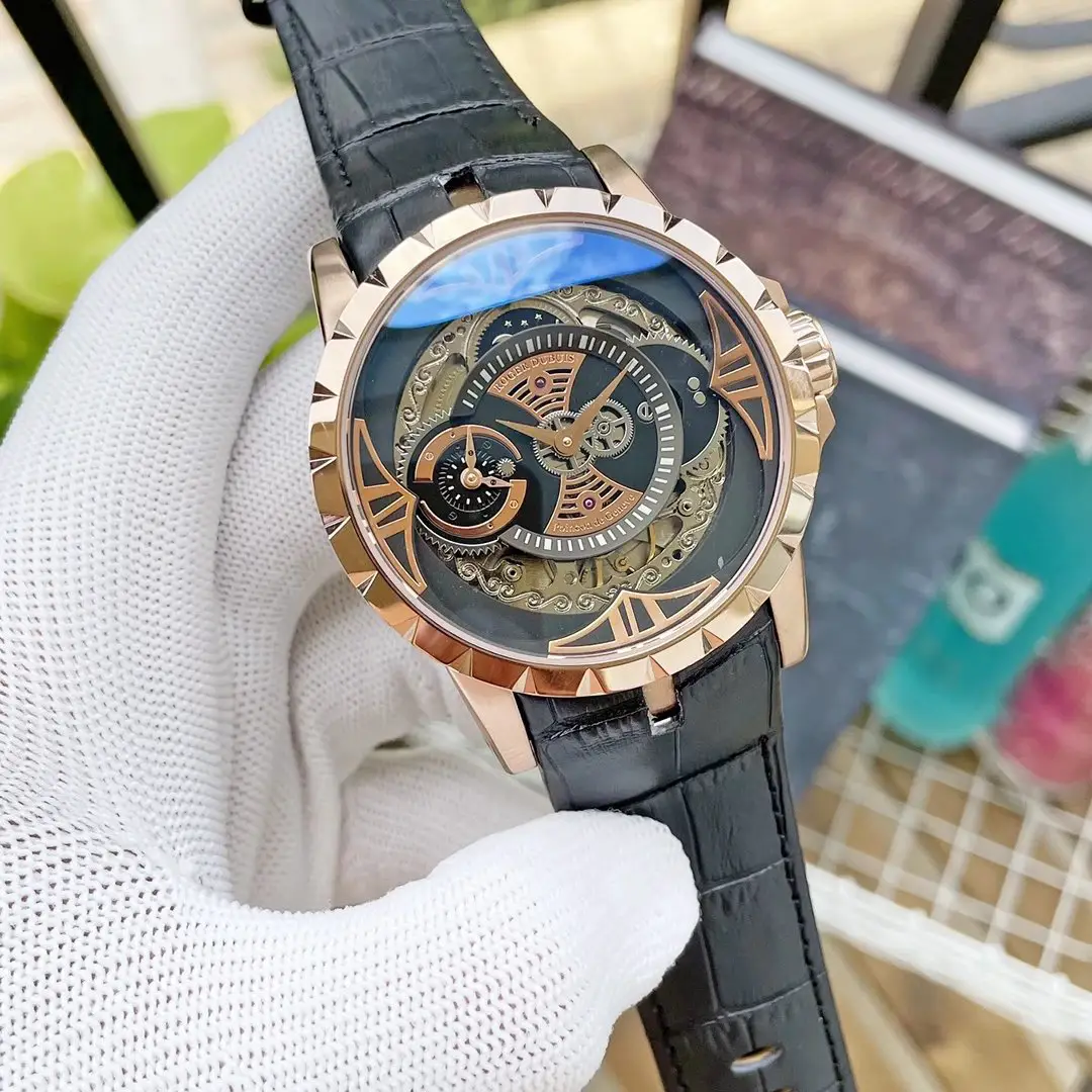 Specials] watches glow-in-the-dark birthday gift Black Knight gift men's watches strap watches Roger Dubuis men luxury men's mechanical watches sports watches watch watch tourbillon Wansheng products Roger mechanical watches waterproof men's watches skeleton watches Roger Dubuis tourbillon mechanical watches