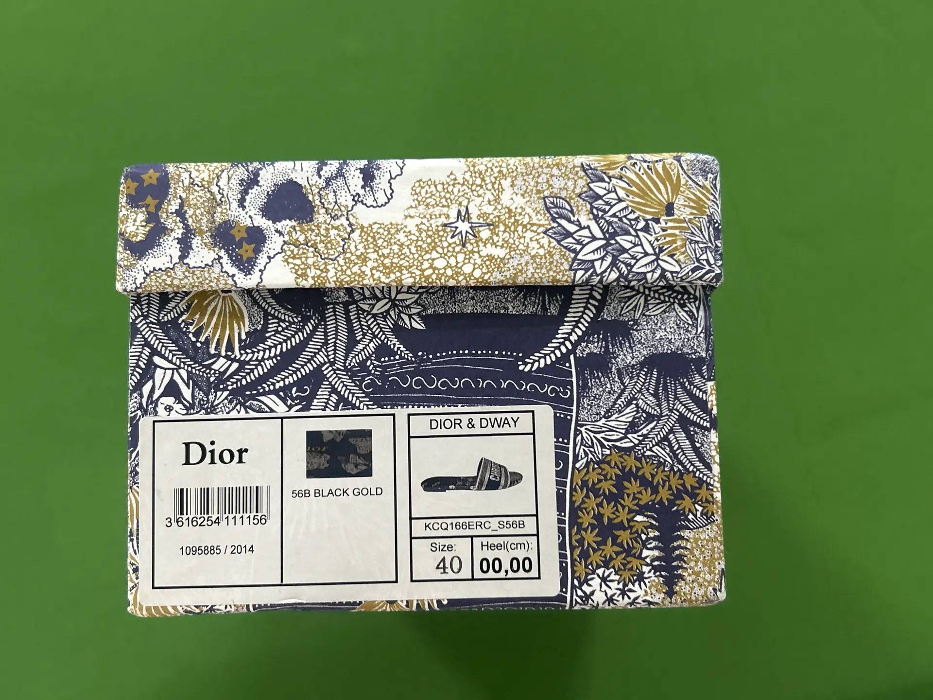Dior DWAY Slide 56B Black Gold