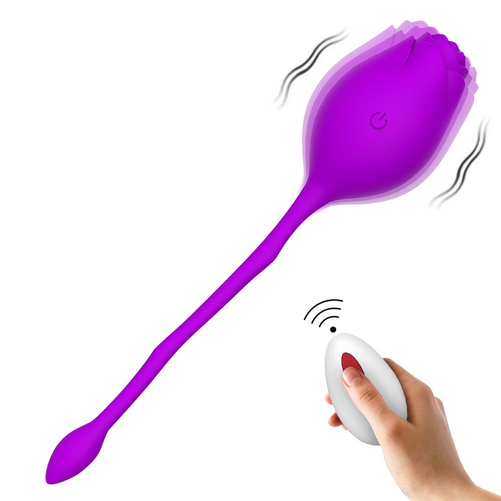 Rose Vibrating Egg for Women, G-Spot 12-Frequency Vibration, Rose Flower Vibrating Egg, Masturbation Massager, Adult Products Wholesale and Dropshipping