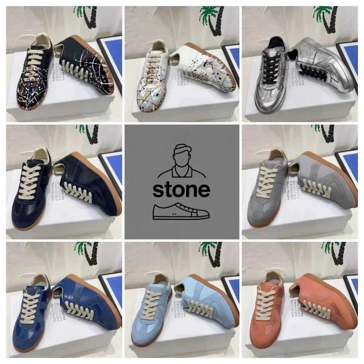 stone sneakers