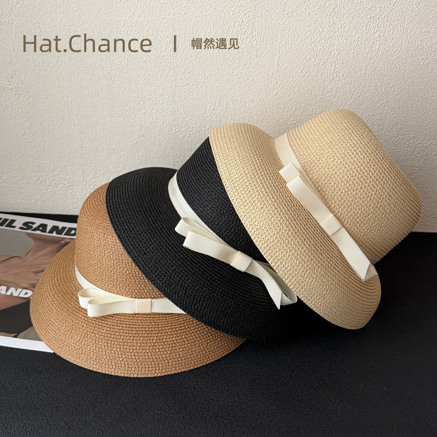 "High-End Version" Hepburn-Style Straw Hat for Women 2026 New Summer Sun Protection Sunshade Bucket Hat Cloche Hat