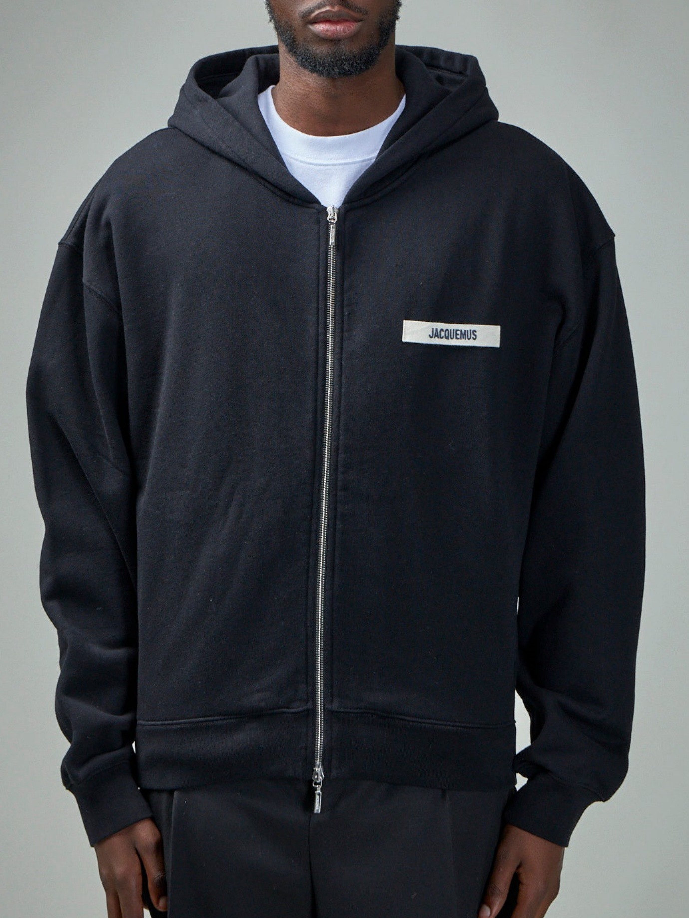 In-Stock 2025 Early Autumn Jacquemus Long-Sleeve Sweatshirt Trendy Men's Zip-Up Loose Hoodie Unisex