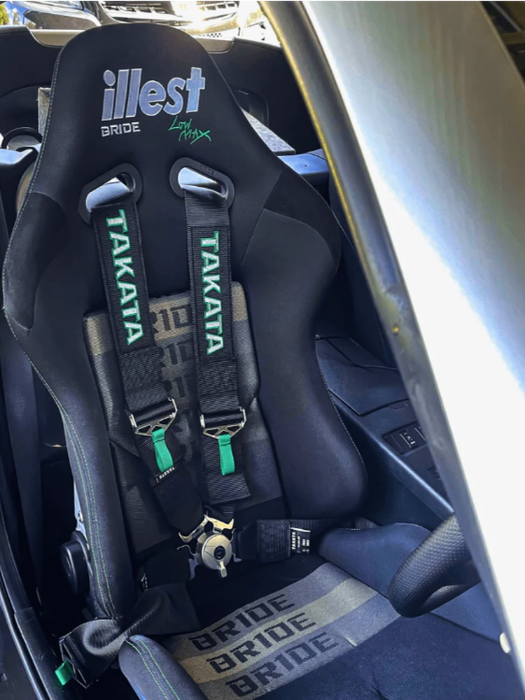 Japan's New Takata Four-Point and Six-Point Off-Road Safety Belts, Universal Quick-Release Belts for Modified Racing Seats, Fia Certified