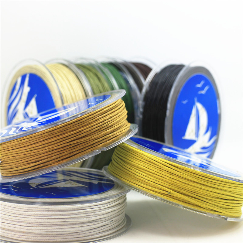 ONAROLL 1mm Wax Line Necklace Bracelet Rope diy Handmade Cotton Rope Pendant Necklace Rope Braided Rope