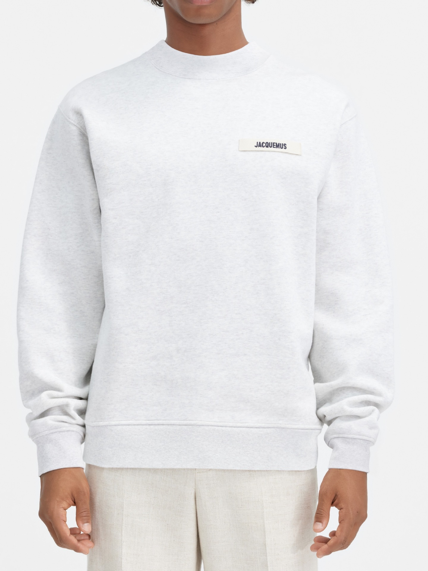 25 Early Autumn Men's Casual Round Neck Sweatshirt Jacquemus Loose Long-Sleeved Pullover Sports Top for Men and Women