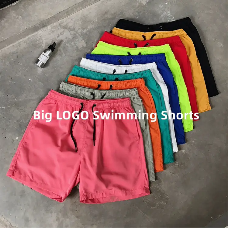 Jhxdf # Pro023 Big Logo Swimming Shorts Big White Label Swim Trunks