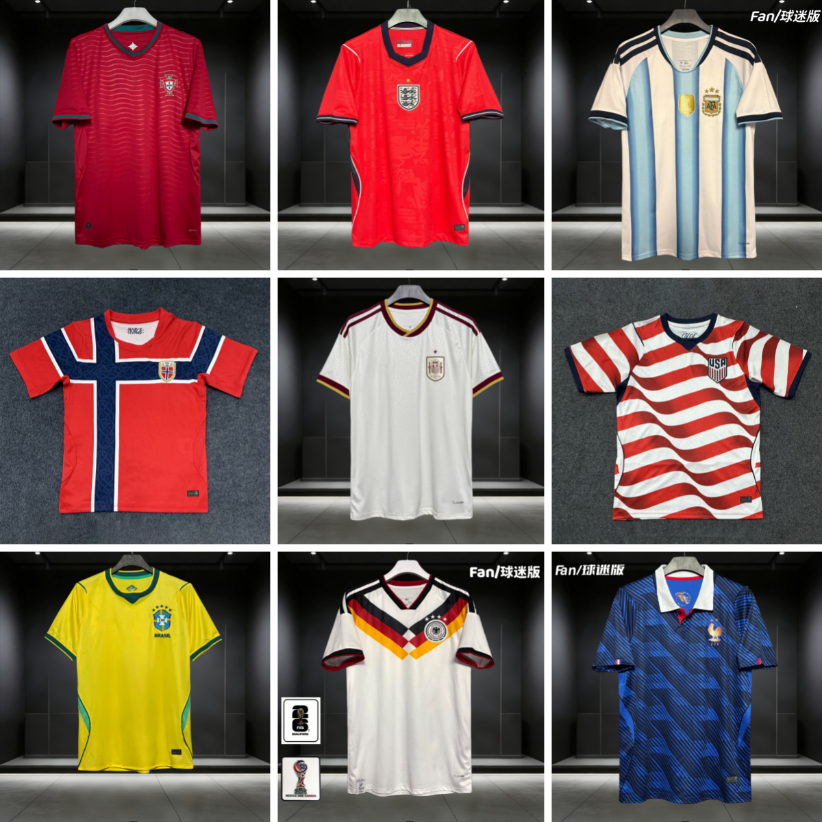 2026 World Cup Jersey National Team Spain Norway Argentina Portugal France Fan Version Football Uniform QC photo from 1688 on Qualit.ly