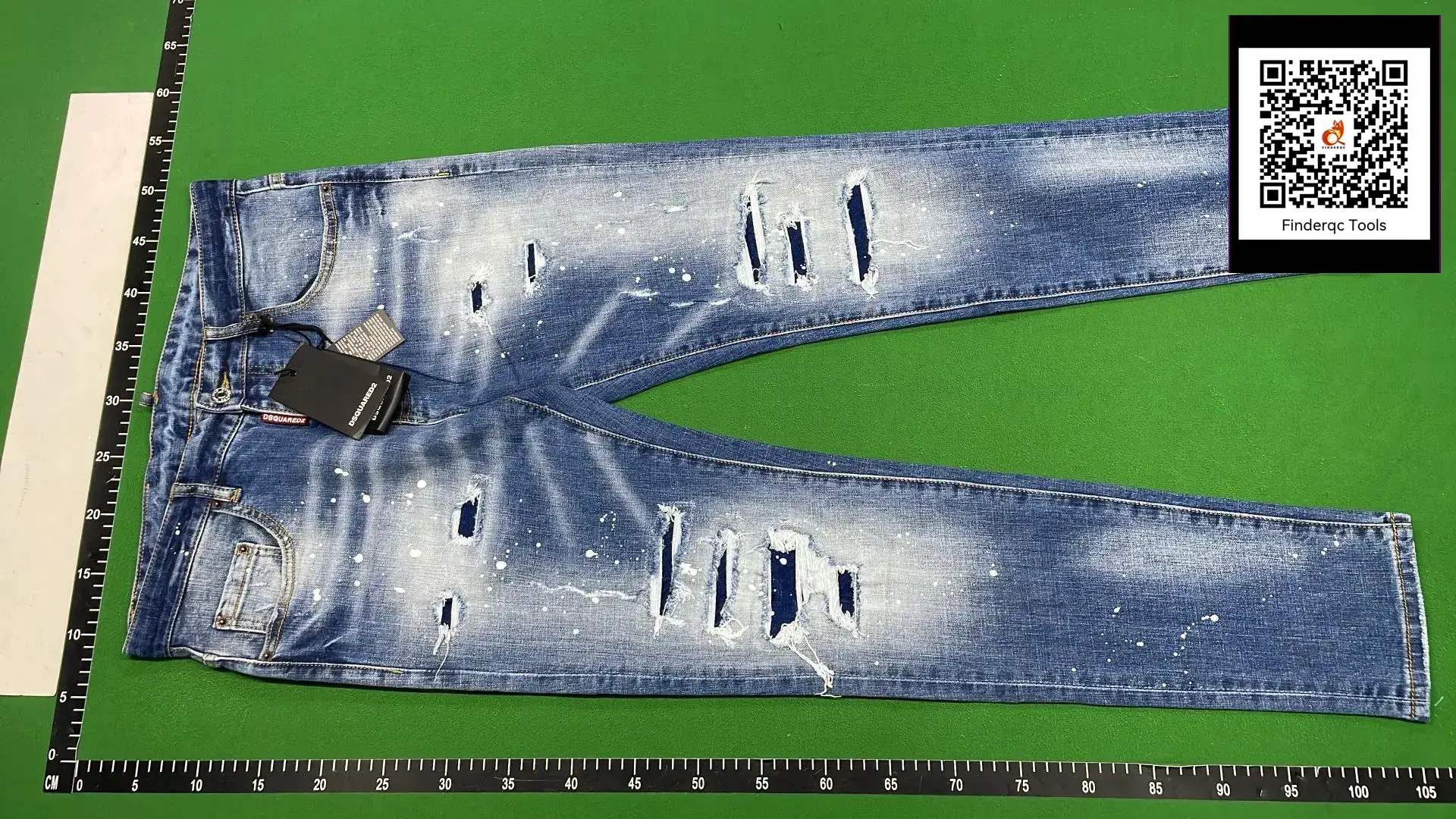 2022 blue autumn and winter washed white light gray feet quality nightclub fashion classic D2 Jeans trousers men
