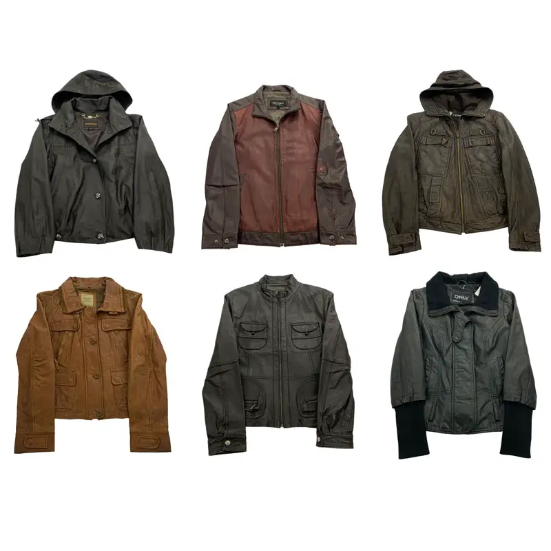 Vintage American-Style Short Slim-Fit Retro Jacket Casual Leather Jacket Women's Hot Girl Jacket A108