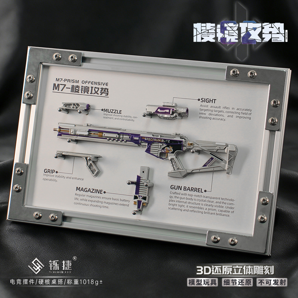 Shuojie Delta Peripheral Detachable Prism Assault S2 Game Model Photo Frame Edition Assembly Toy Display Piece