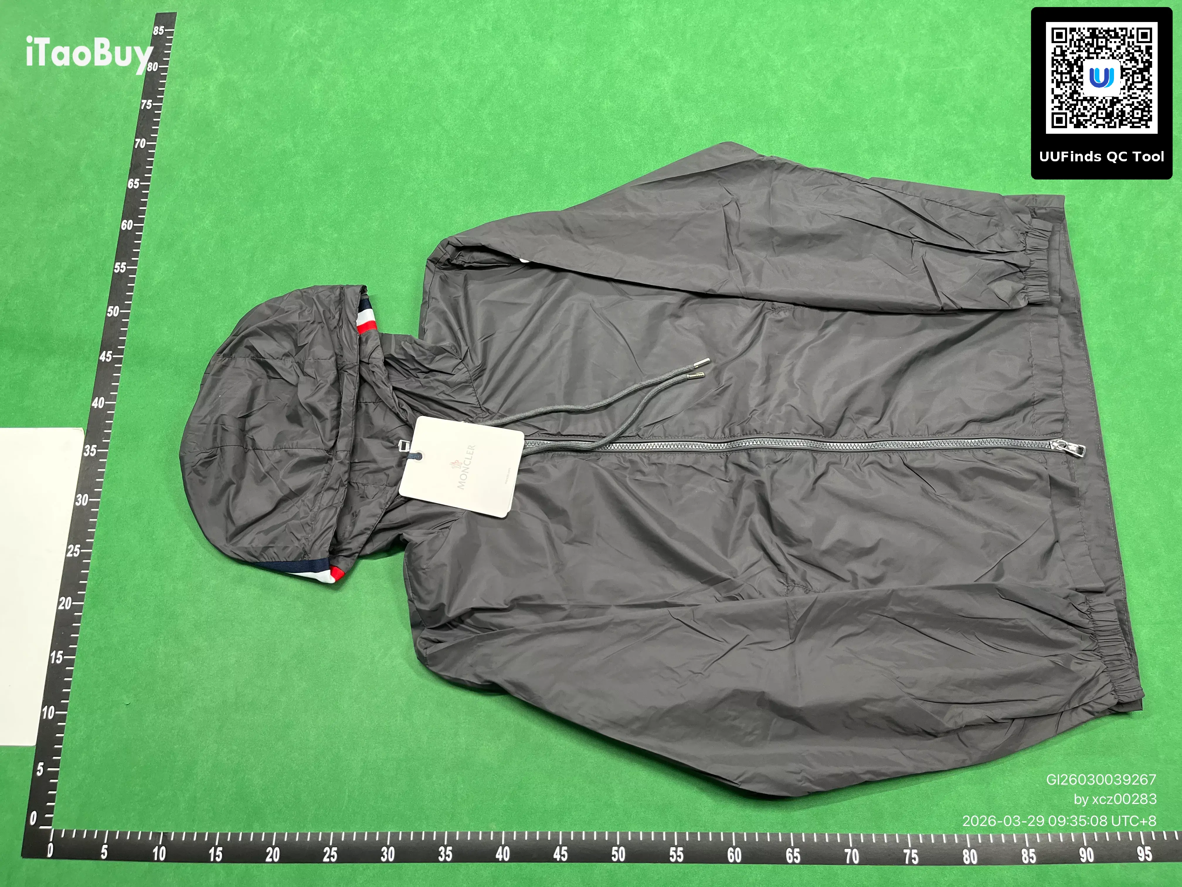 Moncler Zipper Hoodie Coat