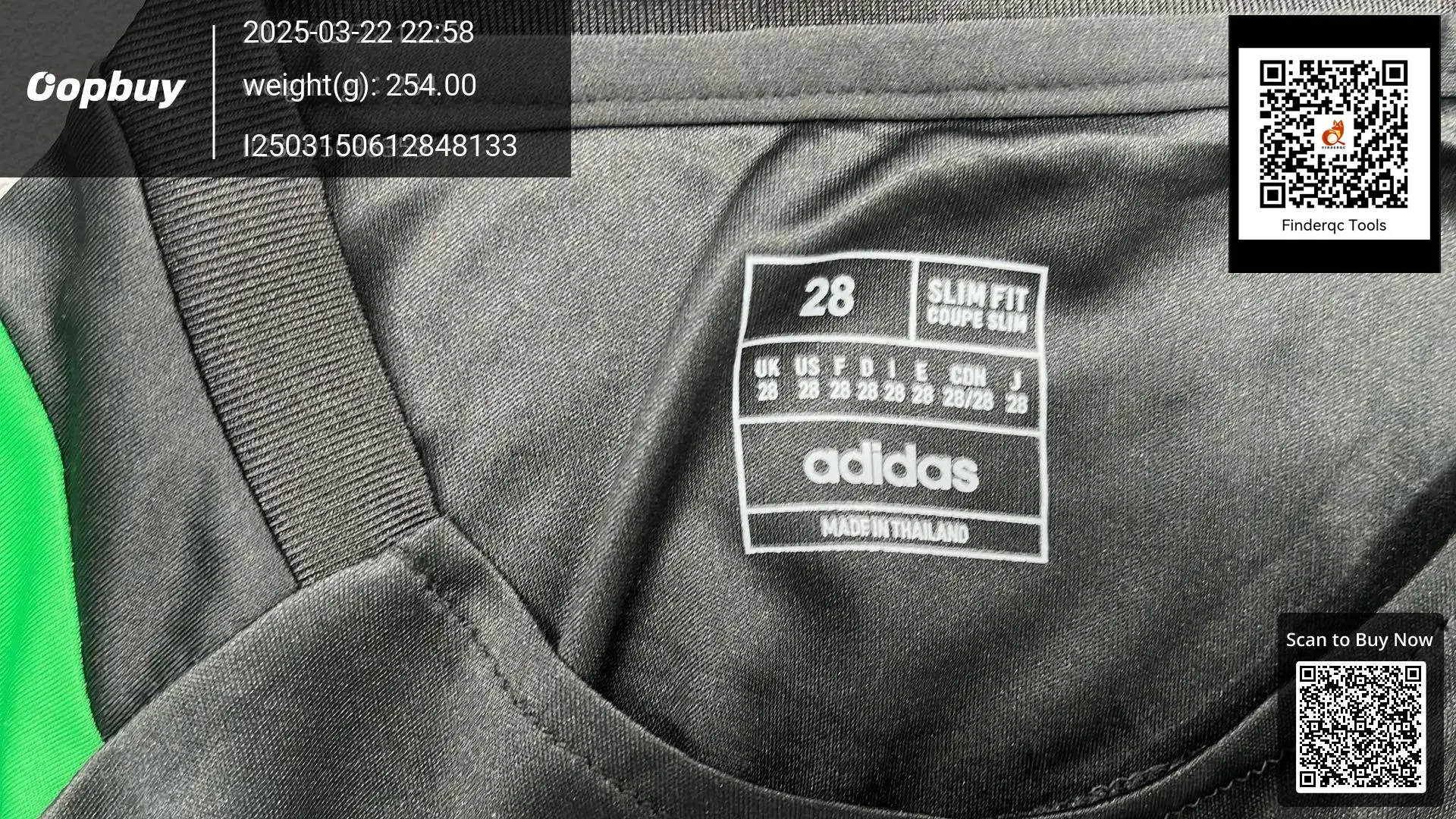 Adidas Slim Fit Coupe Slim Jersey Size 28