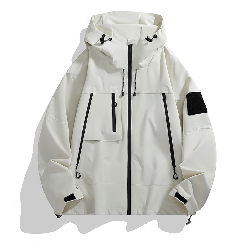 2024 Spring New Hot-Selling Outdoor Waterproof Autumn Jacket for Men, Functional Workwear Pocket Coat, Windbreaker