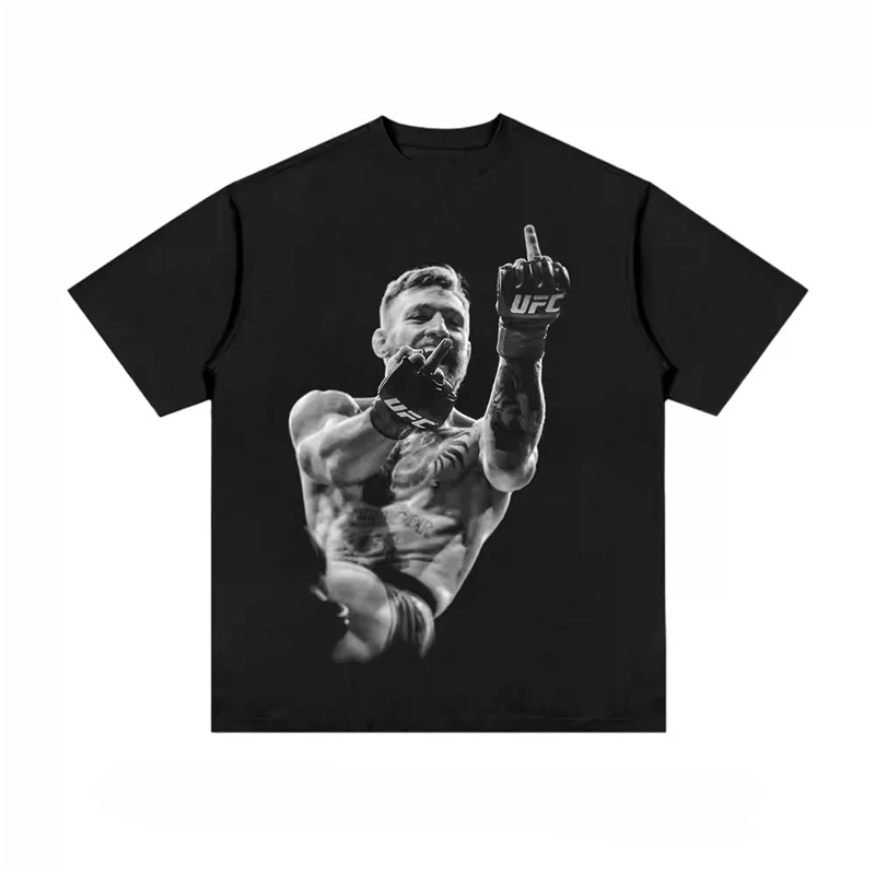 European Size Cotton T2025 New Classic Ufc Star Printed Women Men T-Shirt C Foto QC de 1688 na Qualit.ly