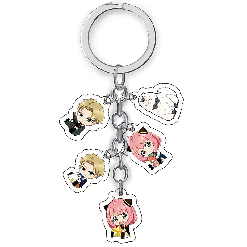 Anime peripheral acrylic keychain pendant batch SPY play house SPY x Family creative jewelry gift