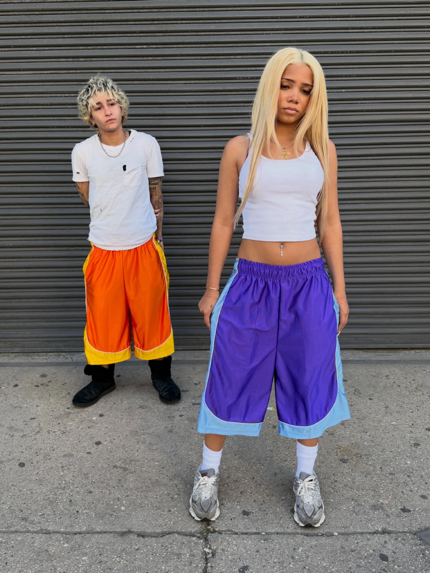 European and American Cross-Border Summer 2026 New Style Personalized Color-Blocking Casual Shorts for Men and Women, Street Style Loose Thin Fashion Shorts