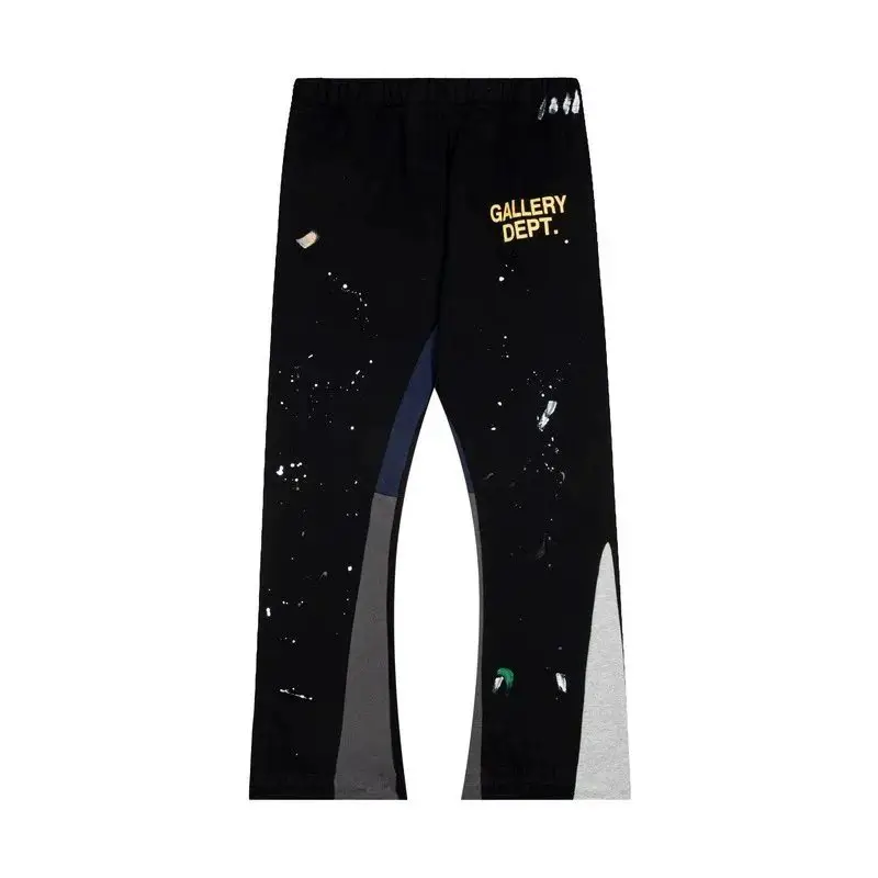 Gallery Dept. Black Paint Splatter Flare Pants