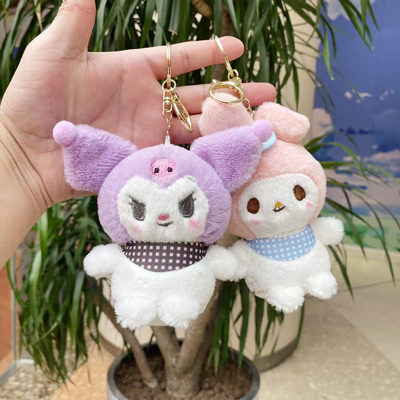 Sanlio Kulomi Plush Doll Keychain Pendant Bag Hanging Doll Machine Doll Gift Plush Toy
