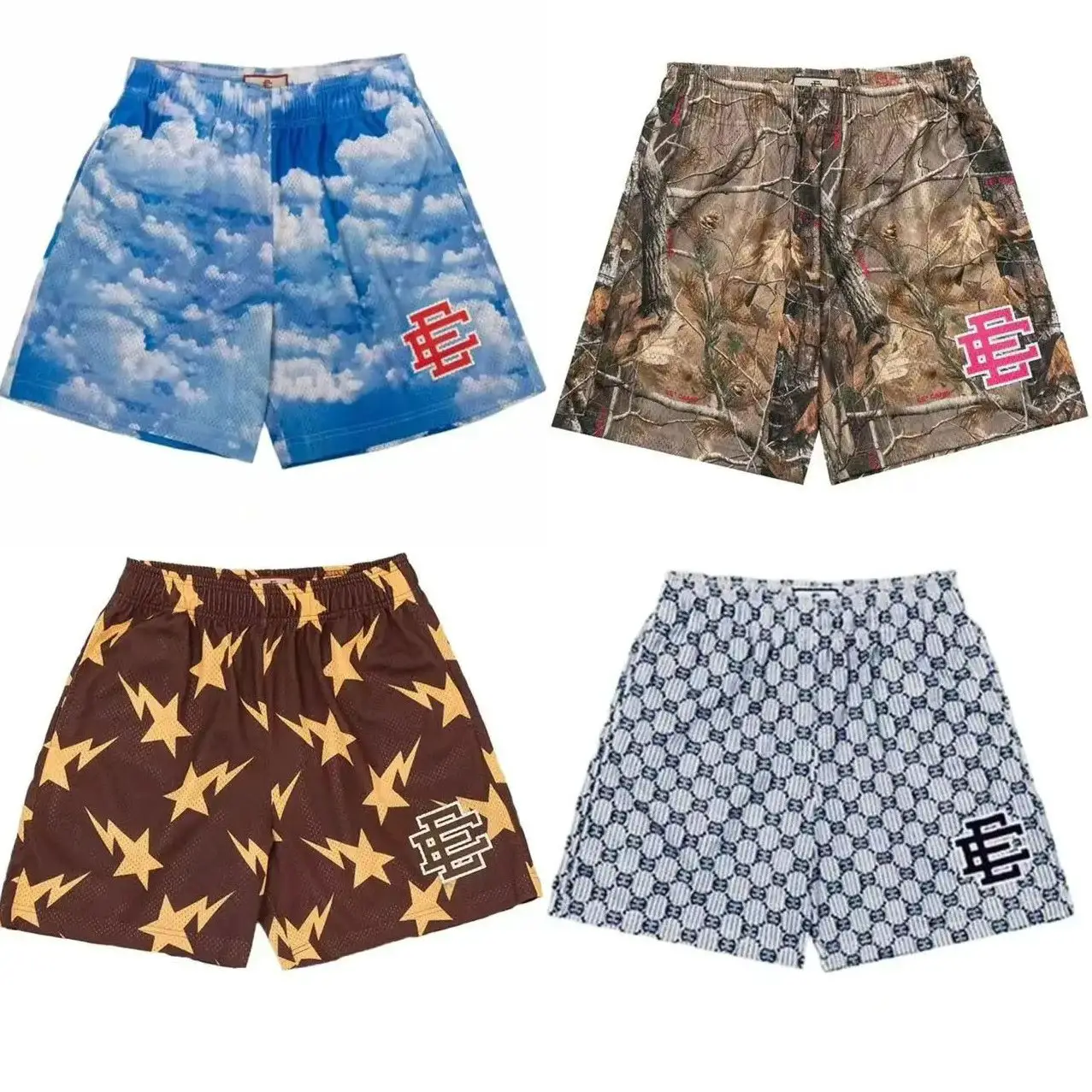 Men's Beach Shorts Fitness Training Workout Exercise Shorts