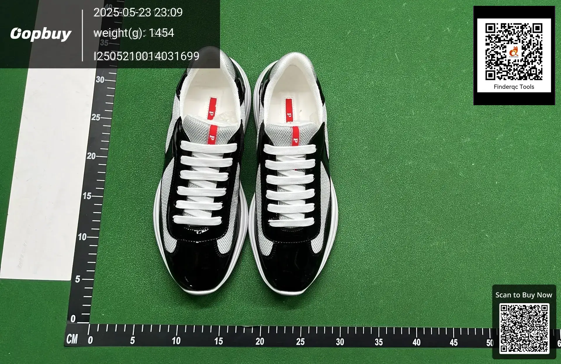 Prada Men's Black Patent Leather Mesh Sneakers