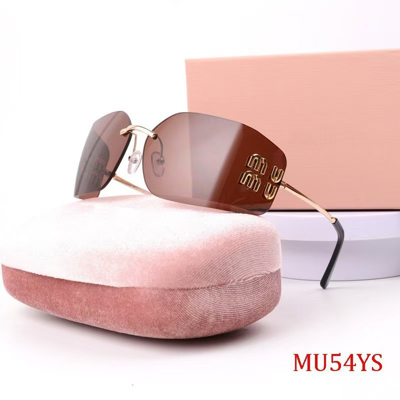 M Brand 54Ys Frameless Celebrity-Style High-End Sunglasses for Women, Large Frame, Trendy Street Style, Retro Casual Sunglasses QC-foto från 1688 på Qualit.ly