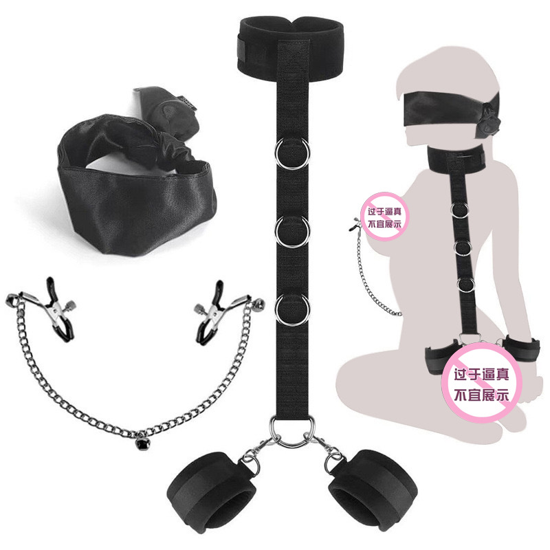 Cross-border SM plush backhand collar adult alternative adjustable sex toys sex toys factory wholesale