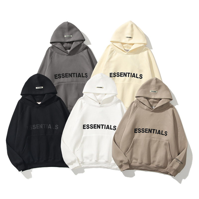 Fear of God Multi-Thread Essentials Trendyy New Chest Logo Laminated Hooded Sweatshirt Trendyy Brand