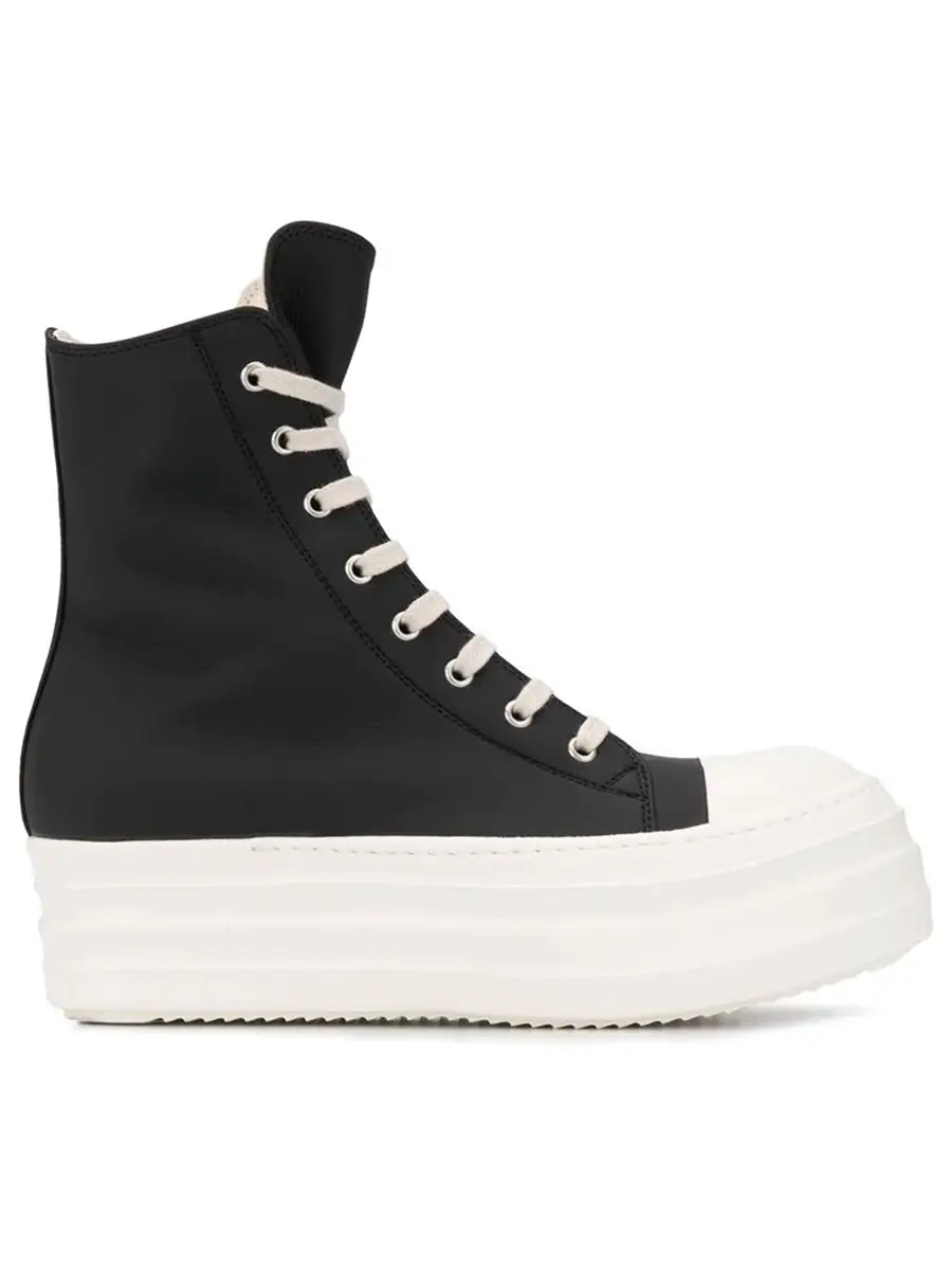 Rick RO shoes thick-soled height-enhancing shoes muffin shoes vice line high-top new casual shoes tide shoes high-top shoes men and women with