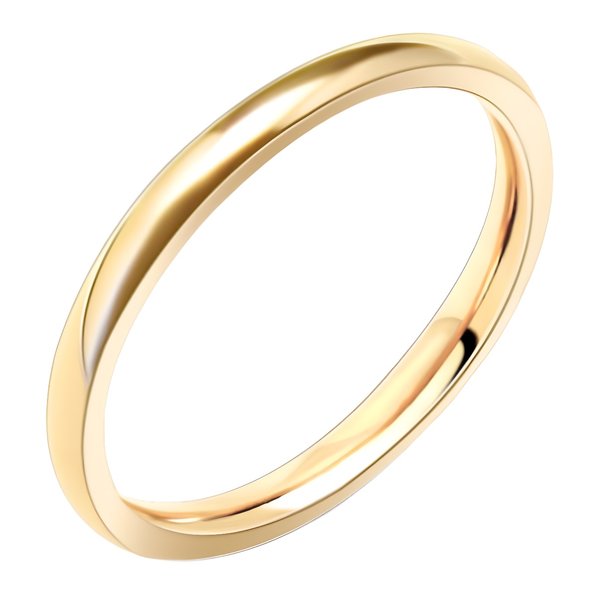 Korean version of titanium steel material tail ring smooth ring titanium steel rose gold ring tail ring plain ring color retention ring A009