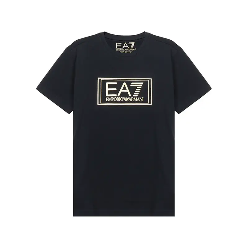 Emporio Armani Ea7 Armani Men Cotton Round Neck Short Sleeve Men's Clothing T-Shirt 6Hpt51 Pjm9Z