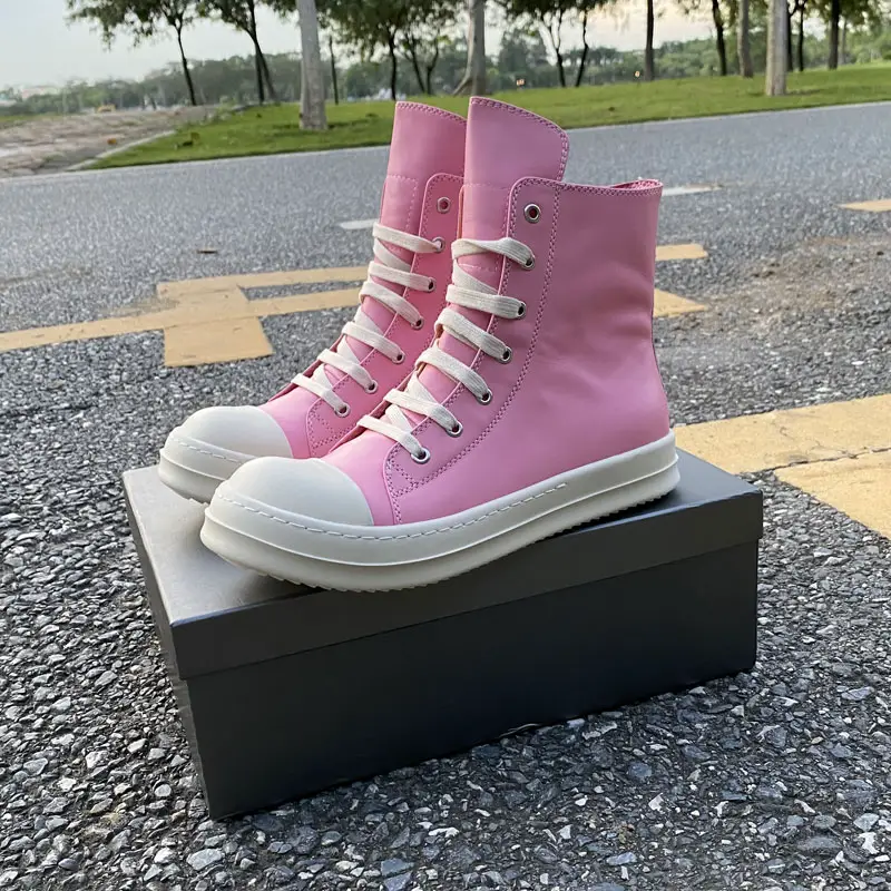Ro Fabled Pink Leather High Top Shoes