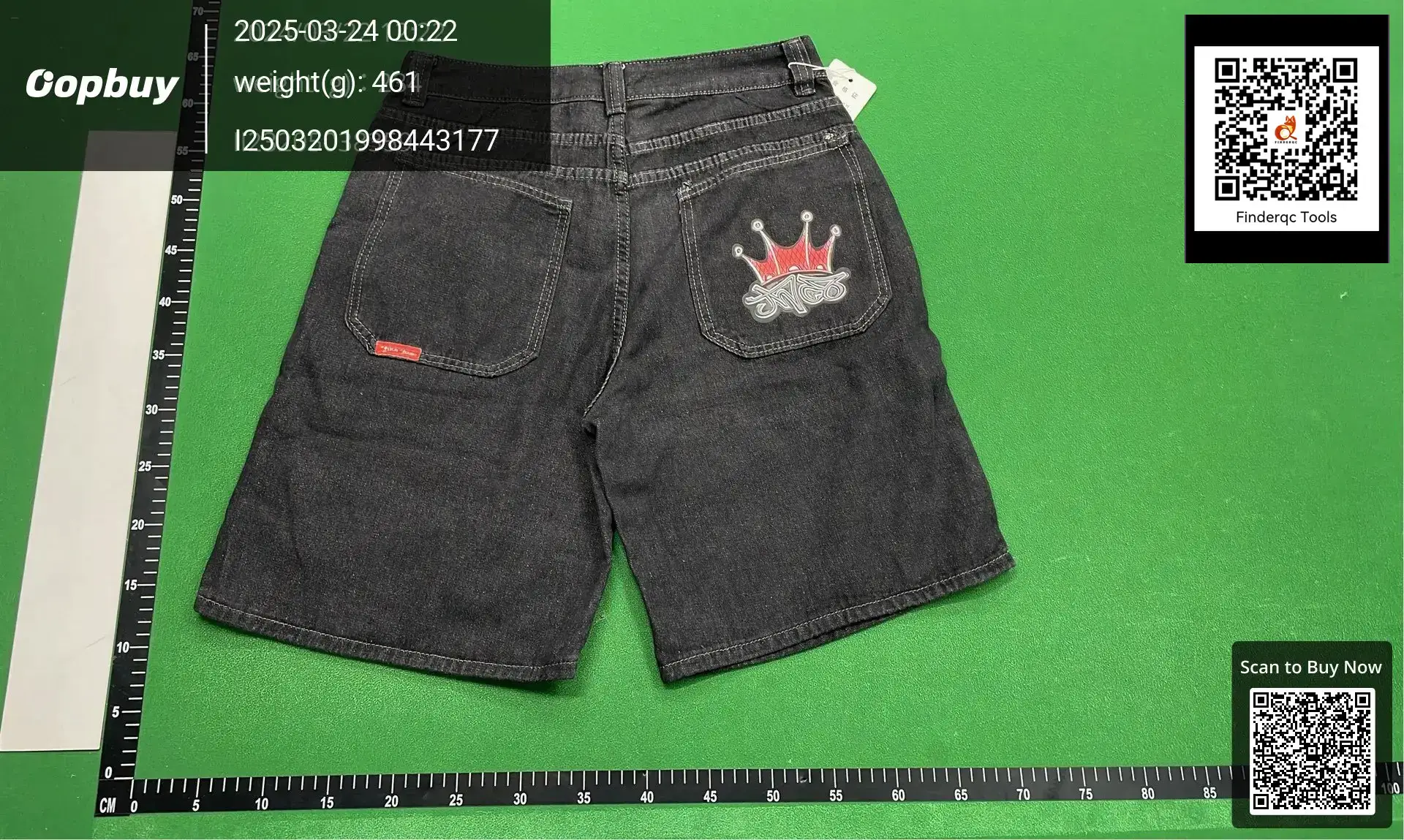 Cross-border factory direct European and American hip-hop printed Denim shorts men's American fashion brand casual wide leg pants