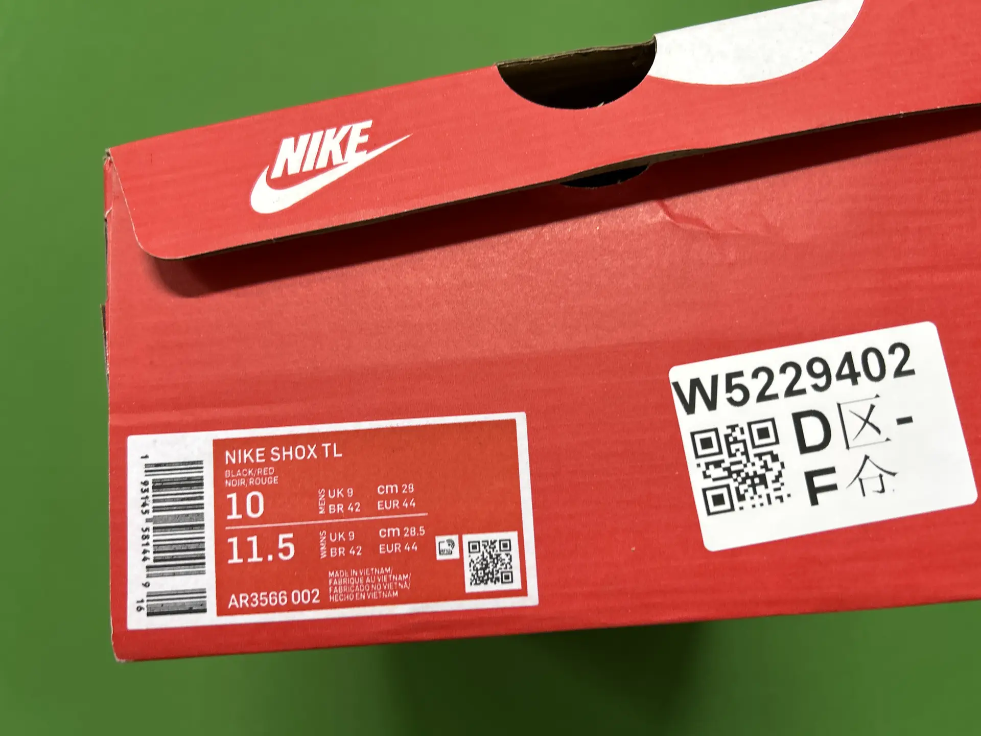 Nike Shox TL Black/Red
