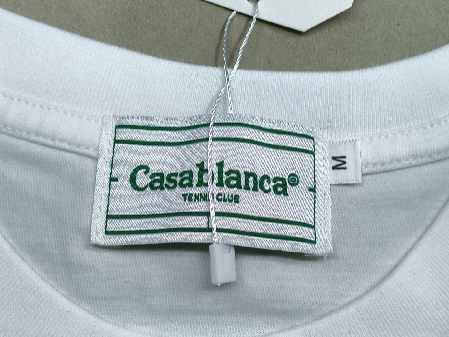 casablanca Casablanca Short Sleeve Heavy 260g American Fashion Brand Niche Loose High Street T-shirt — QC-foto 3