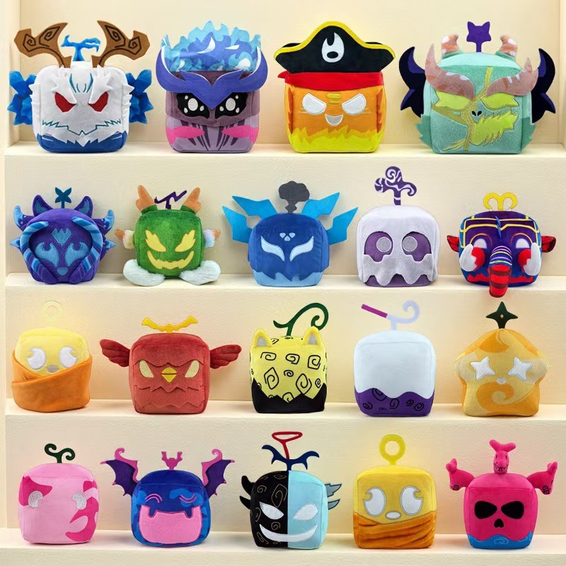 Cross-Border New Blox Fruits Game Weekly Plush Toy Devil Fruit Box Doll Props