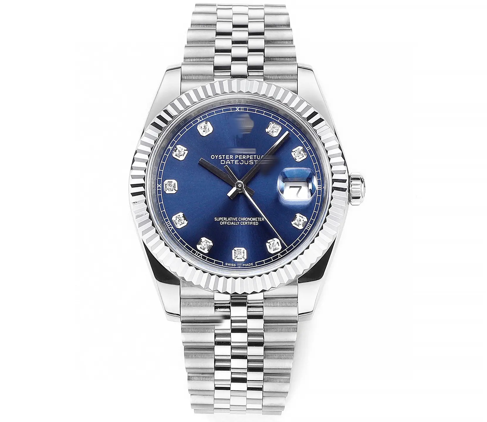 Lao Jia Men's Log Automatic Mechanical Watch Oyster Steel Band Men's Diamond Sapphire Single Calendar Couple's Watch