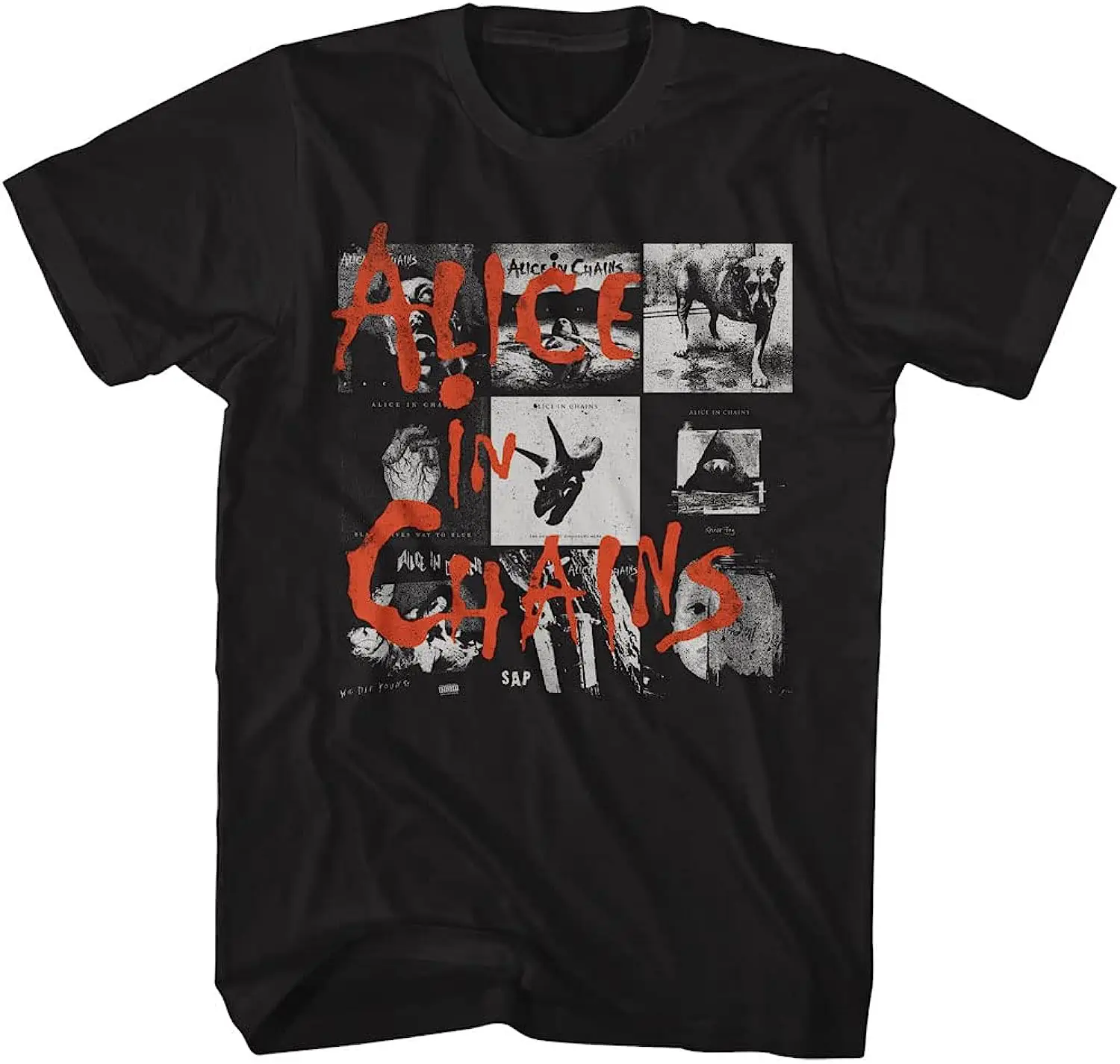 Alice in Chains Alice Chain Black Dirt Album Rooster 90S Music Men Short Sleeve T-Shirt