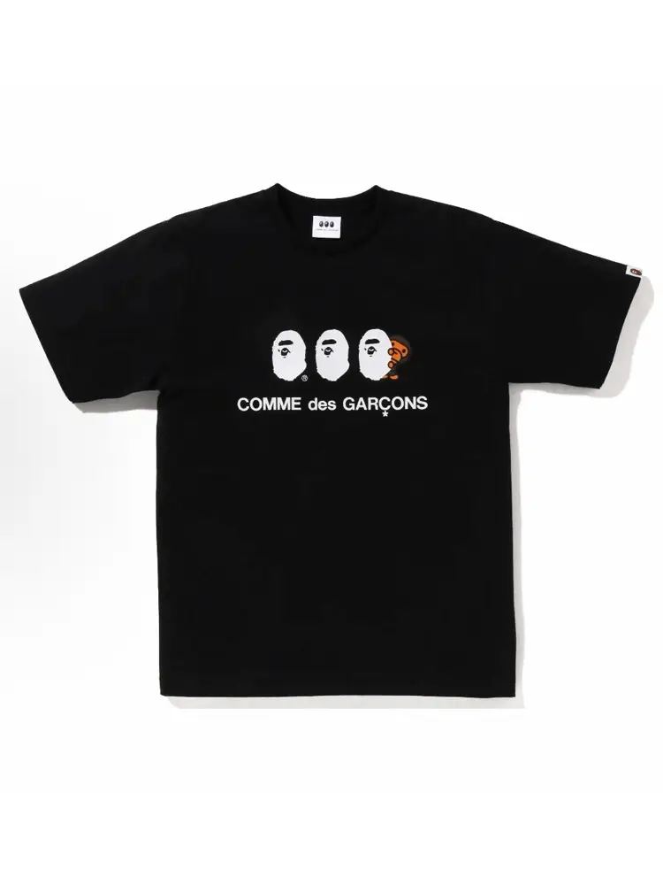 COMME des GARCONS BAPE Black T-Shirt