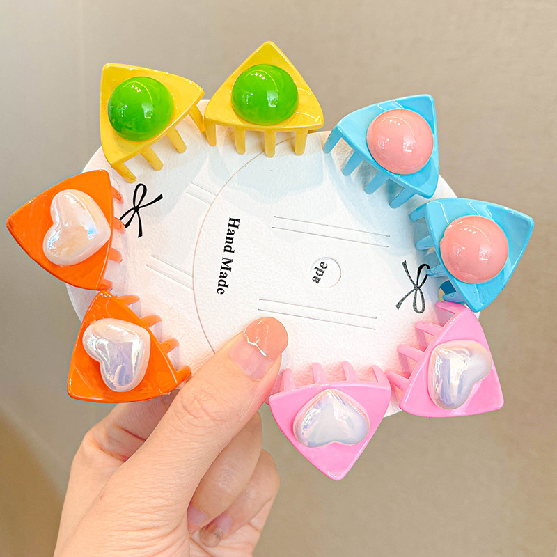 Children's Hairpin Baby Cat Ear Hairpin Headwear Little Girl Dopamine Grabber Cute Girl Bangs Hairpin